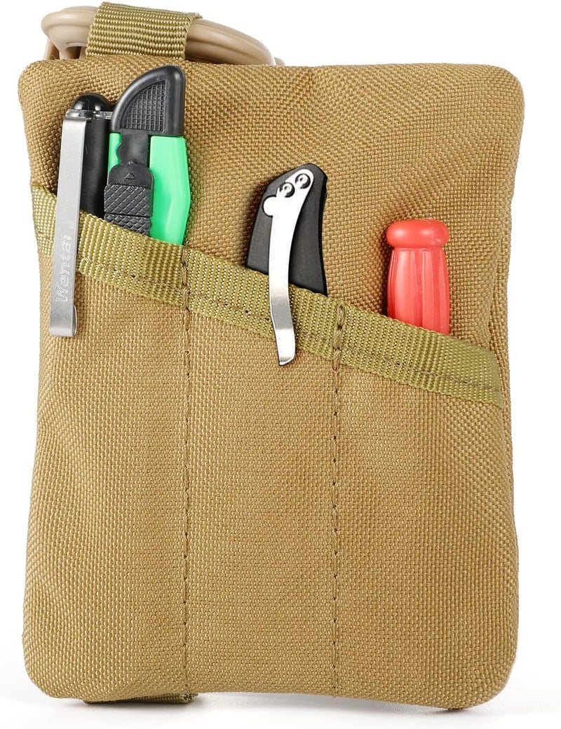 FRTKK 2 Pack Tactical Compact EDC Pouches Military Molle Utility Pouch Accessories Organizer Pouch Coin Purse Keychain Pocket Credit Card Holder Waist Pack - Image 2